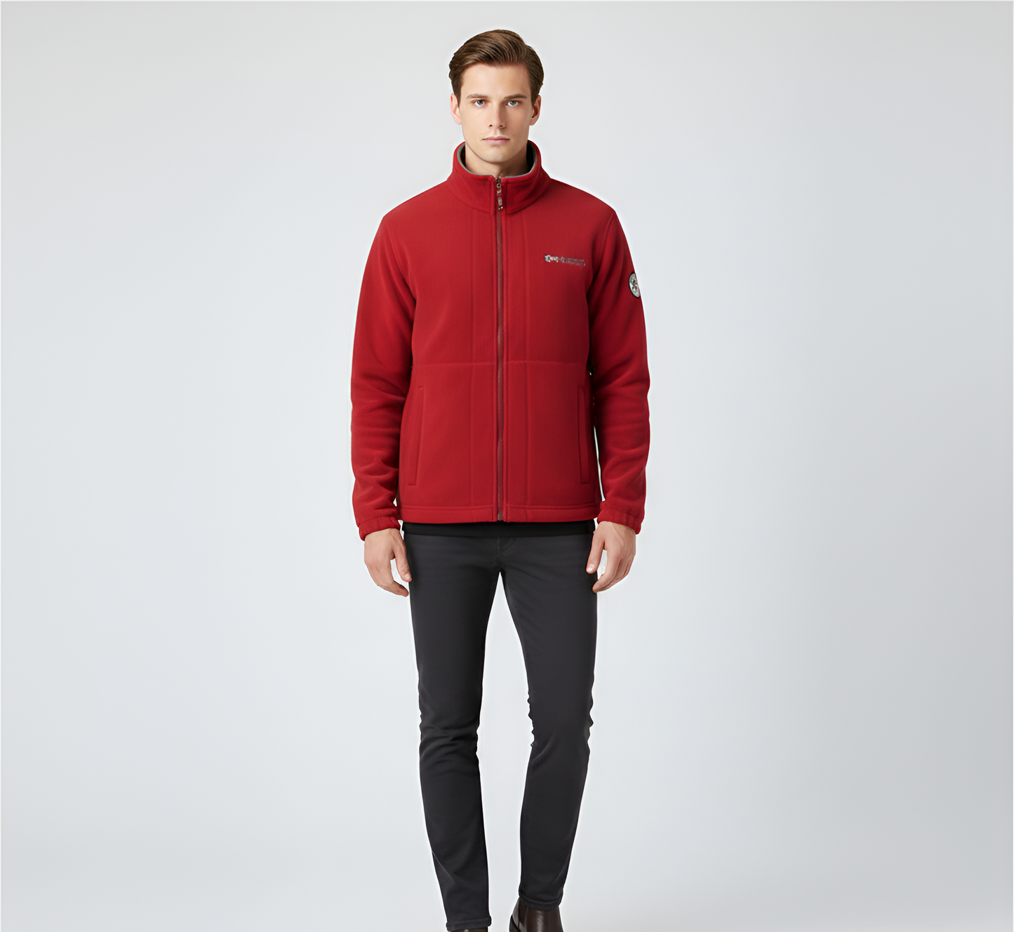Men's Full Zip Fleece Jacket With Pockets