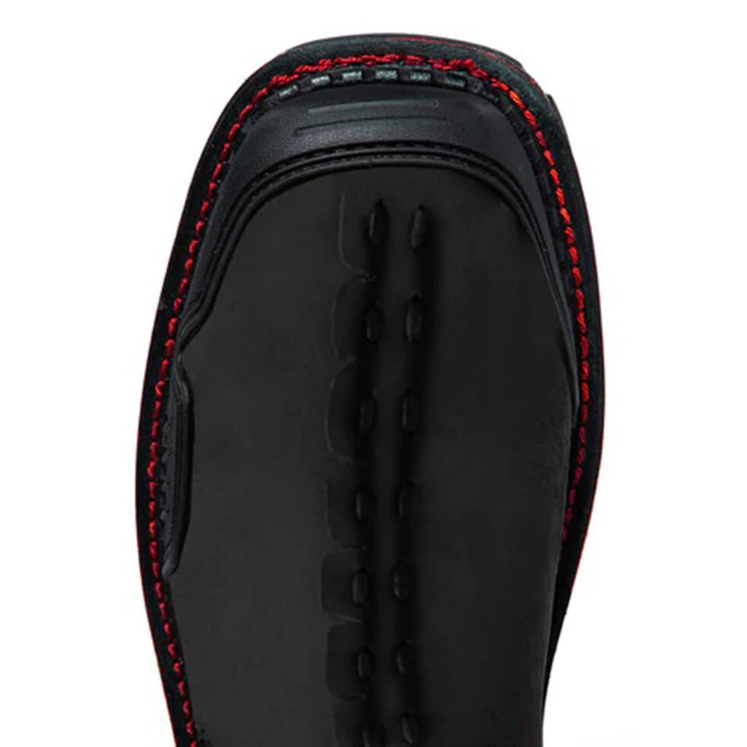 Men's Ankle Boots Skull Accent Black Bold Style Comfortable