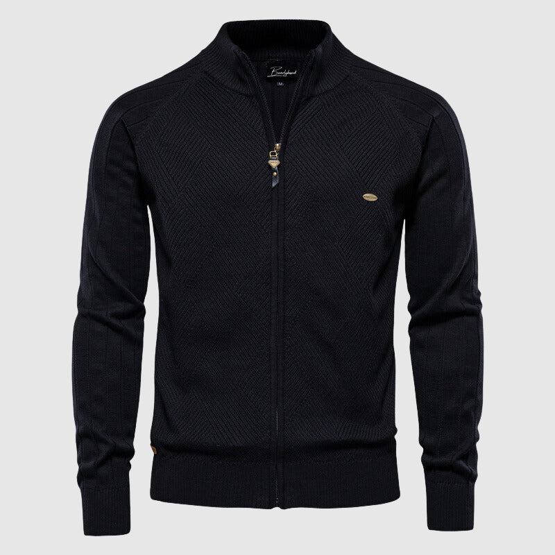 Men's Cotton Full-Zip Cardigan