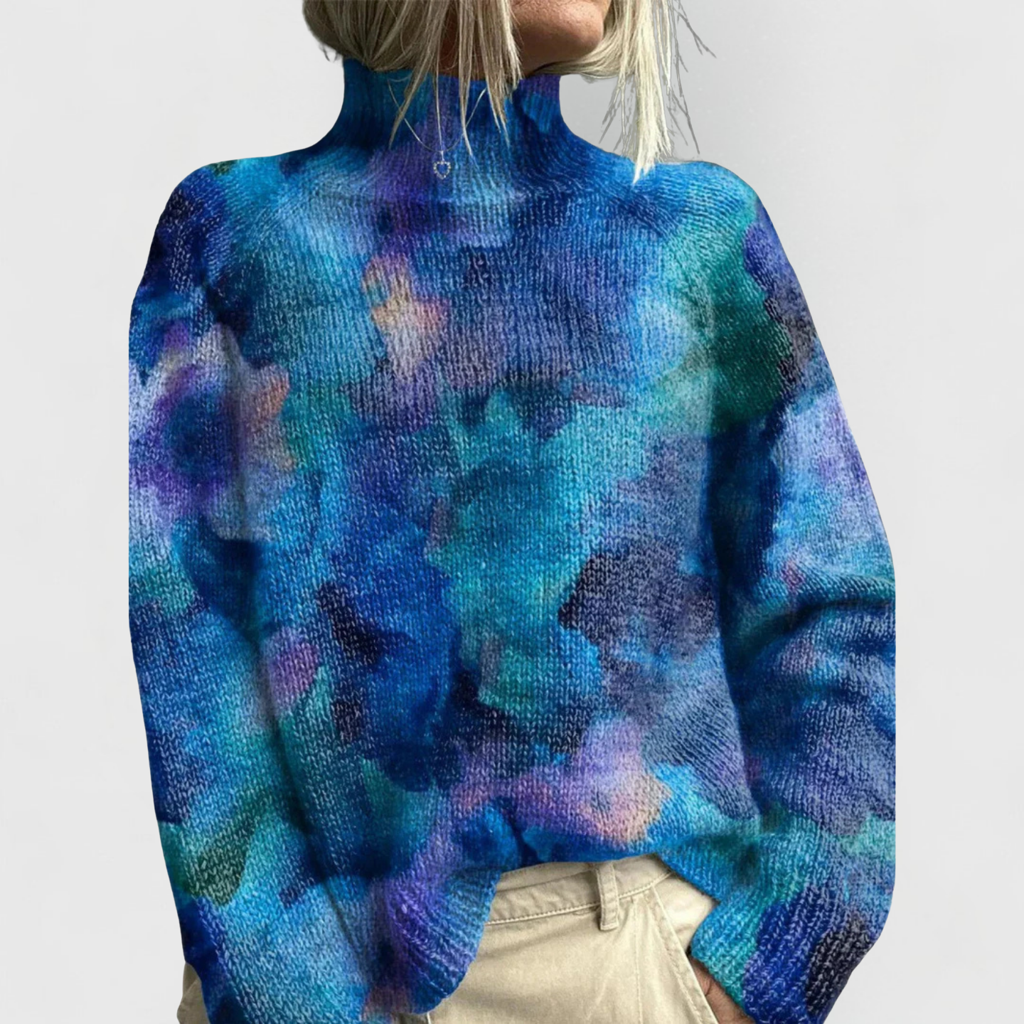 Grace | Womens Nature Print Cozy Knit Sweater