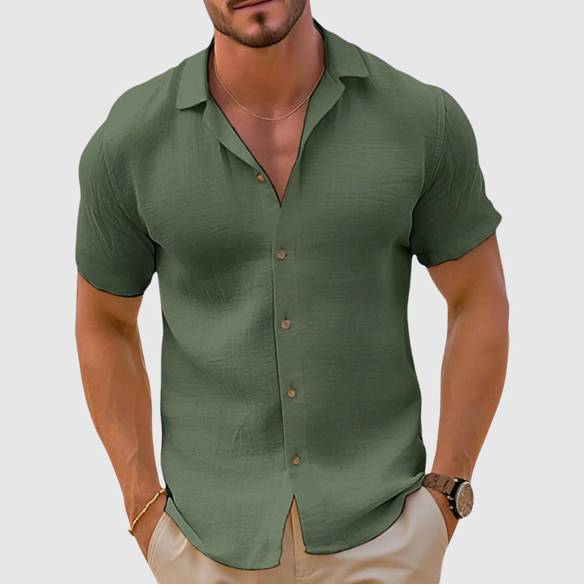 Jonathan | Men Summer Short Sleeve Shirt