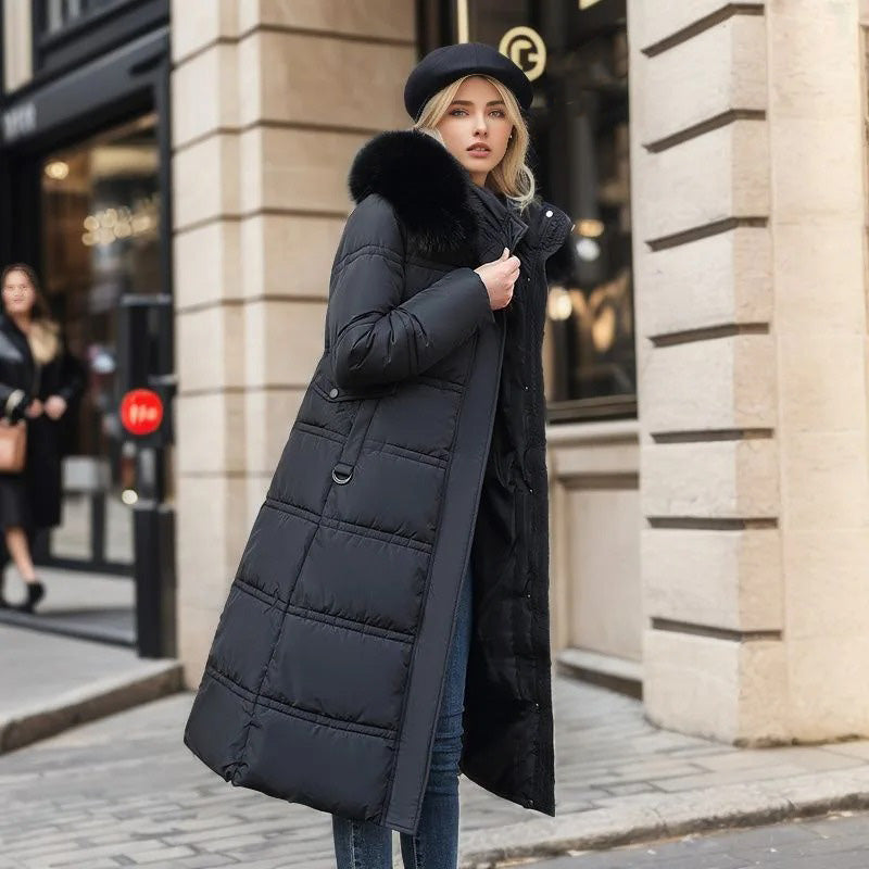 Clara | Women’s Long Hooded Winter Puffer Coat