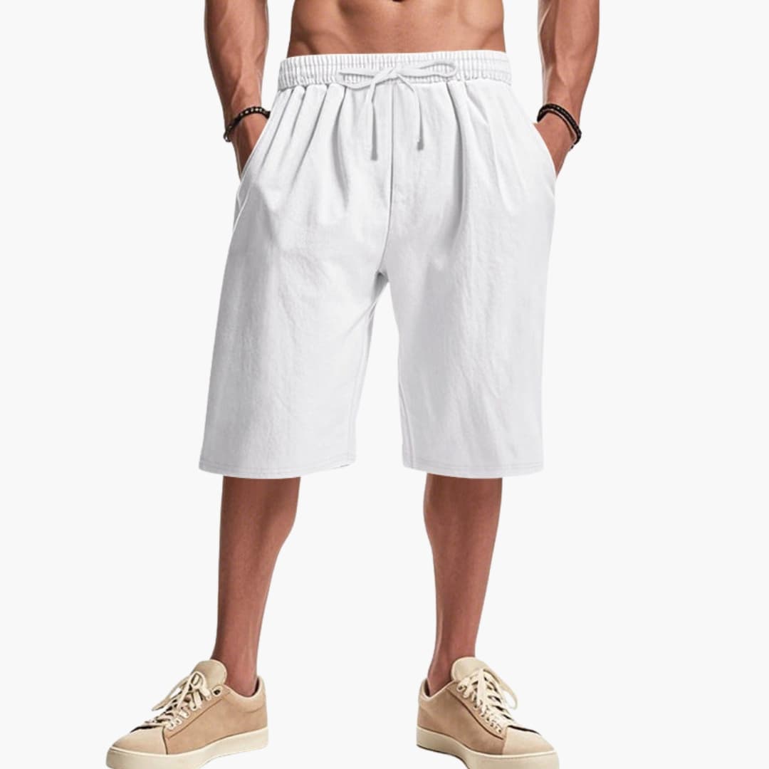 Men's Cargo Shorts Elastic Waist Multi Pockets