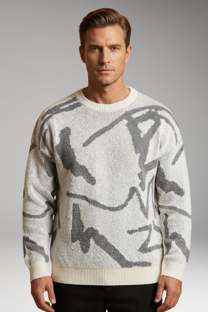 Men's Crew Neck Long Sleeve Sweater