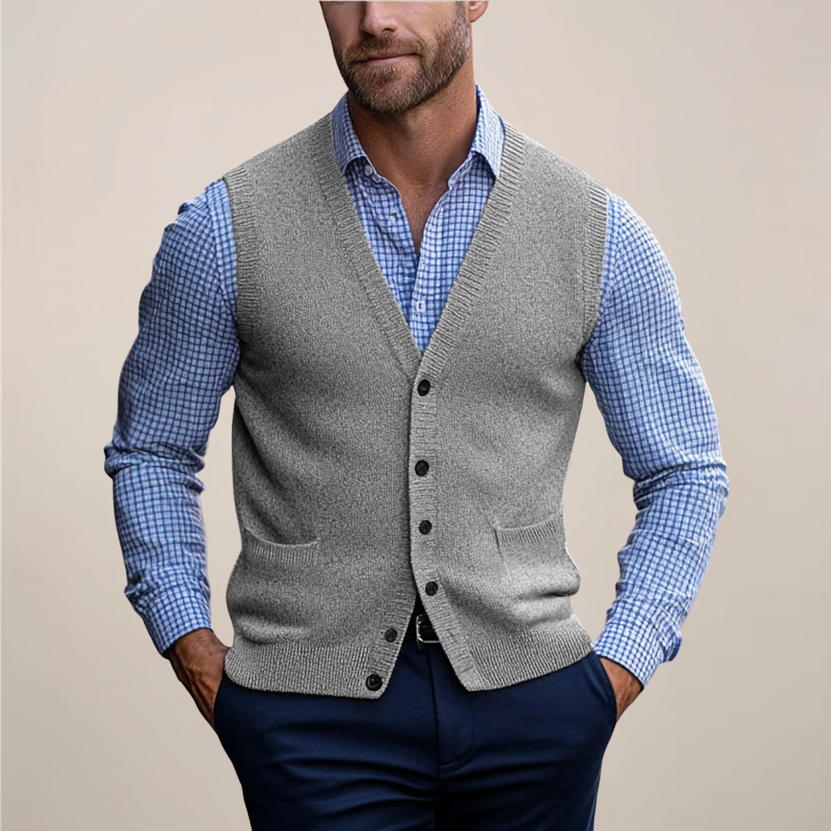 Liam | Men’s Spring Button Front Vest