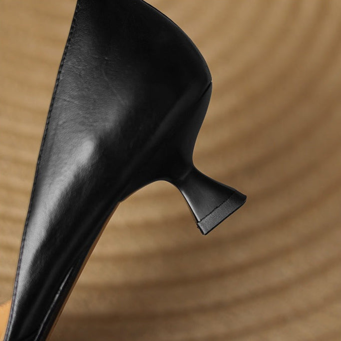 Carlen Genuine Leather Heels