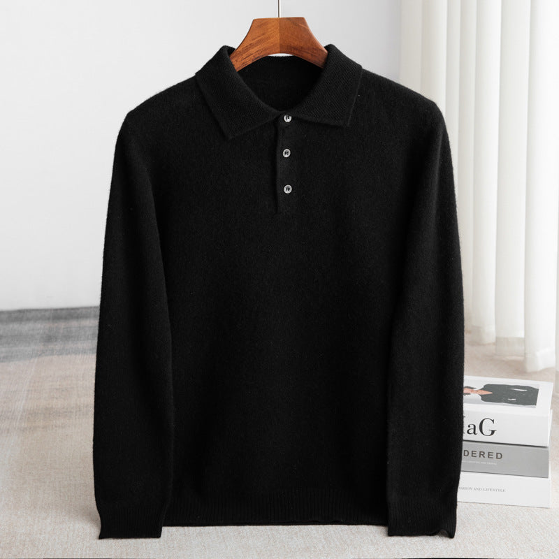 Classic Knit Polo Sweater