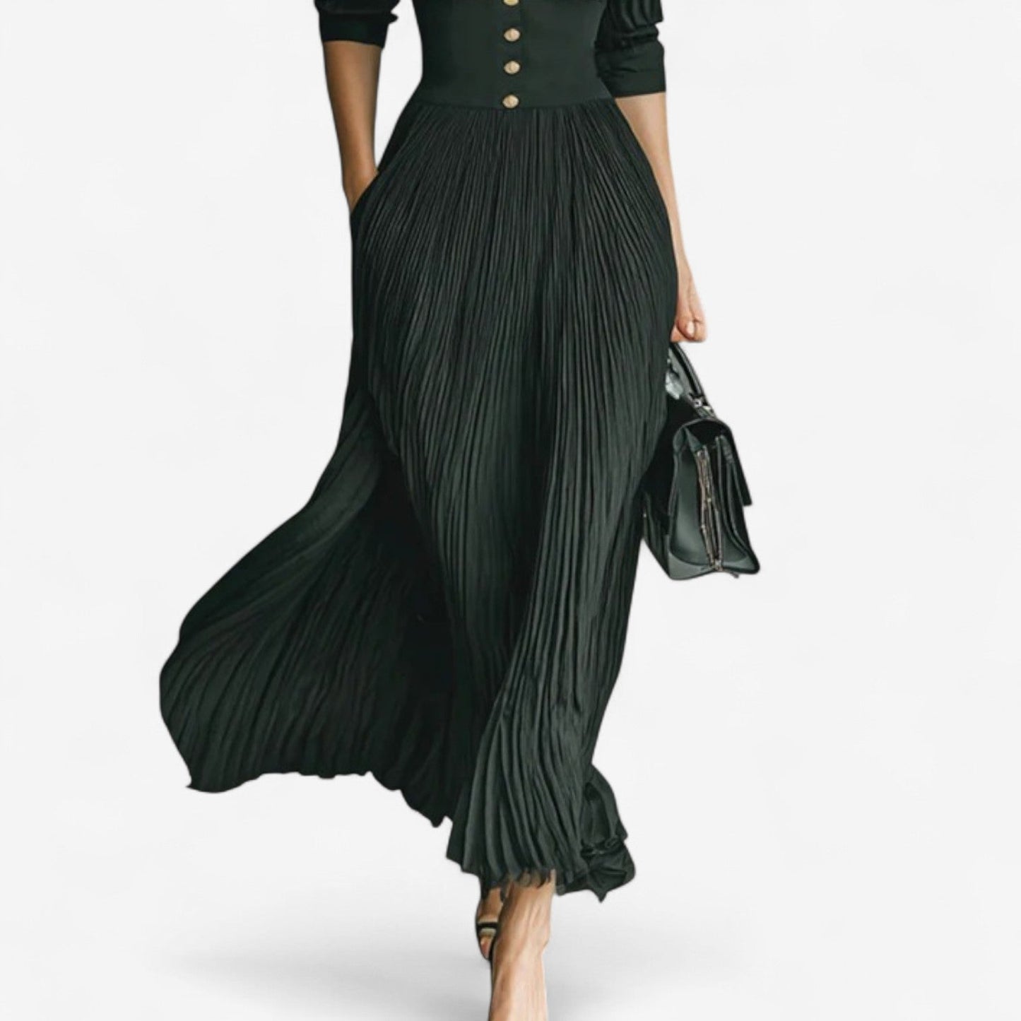 Women's Maxi Pleated Dress