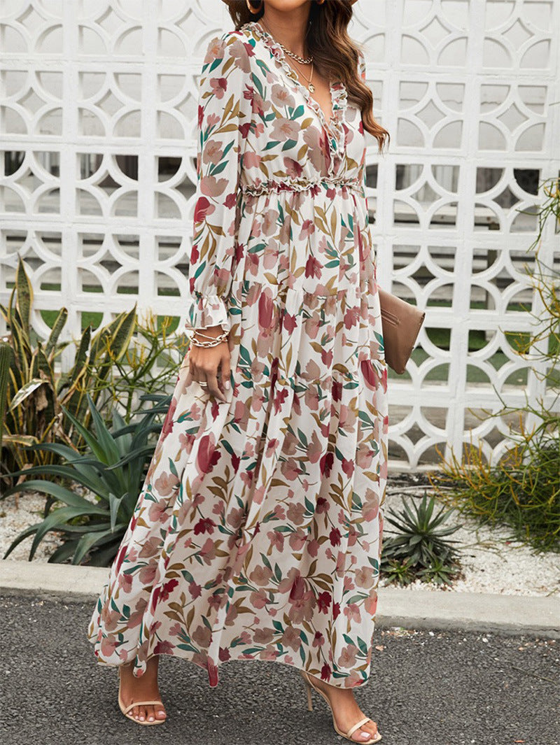 Aurelia | Women’s Floral Long Sleeve Maxi Dress