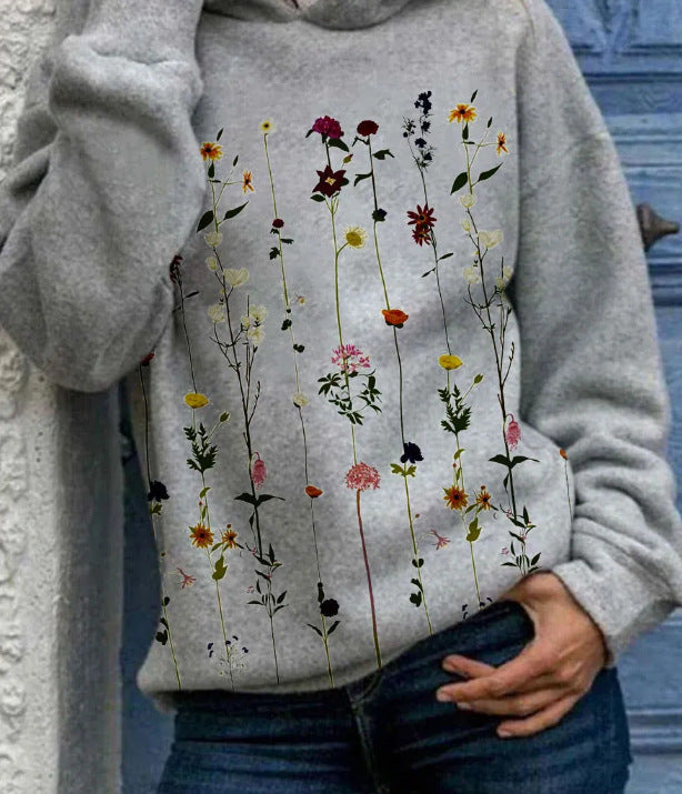 Women's Floral Hoodie