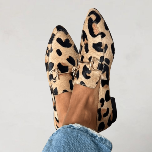Women's Slip On Loafers Leather Decorative Stitching -
Fashinoza