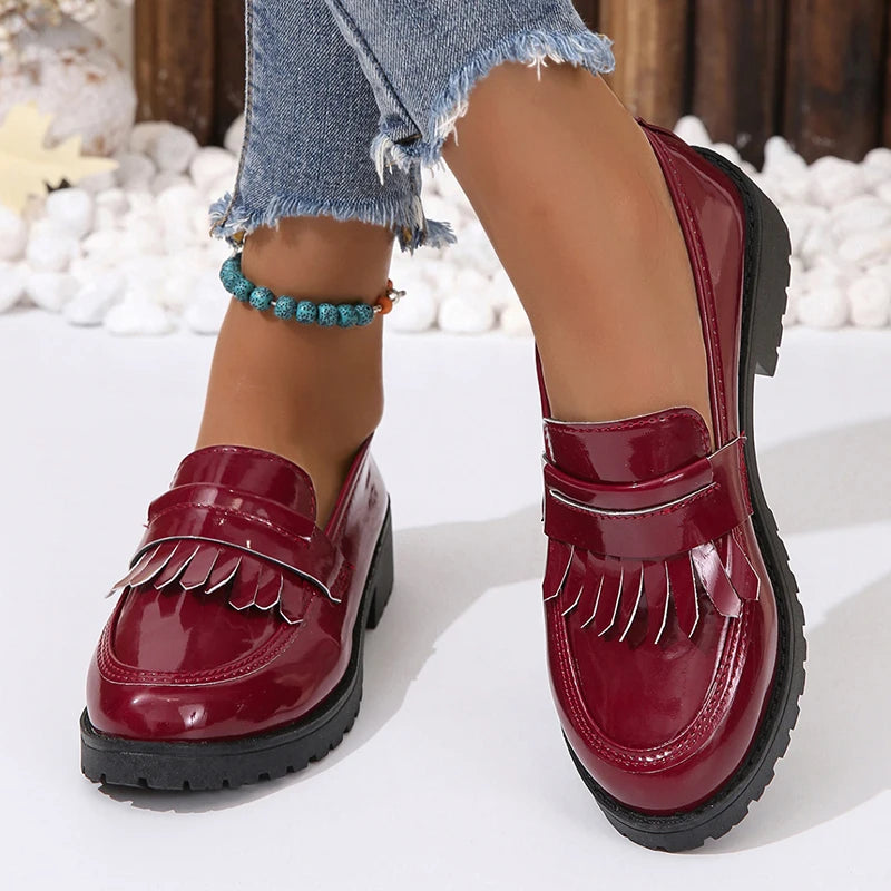 Patent Leather Loafers for Women – Chic & Comfortable