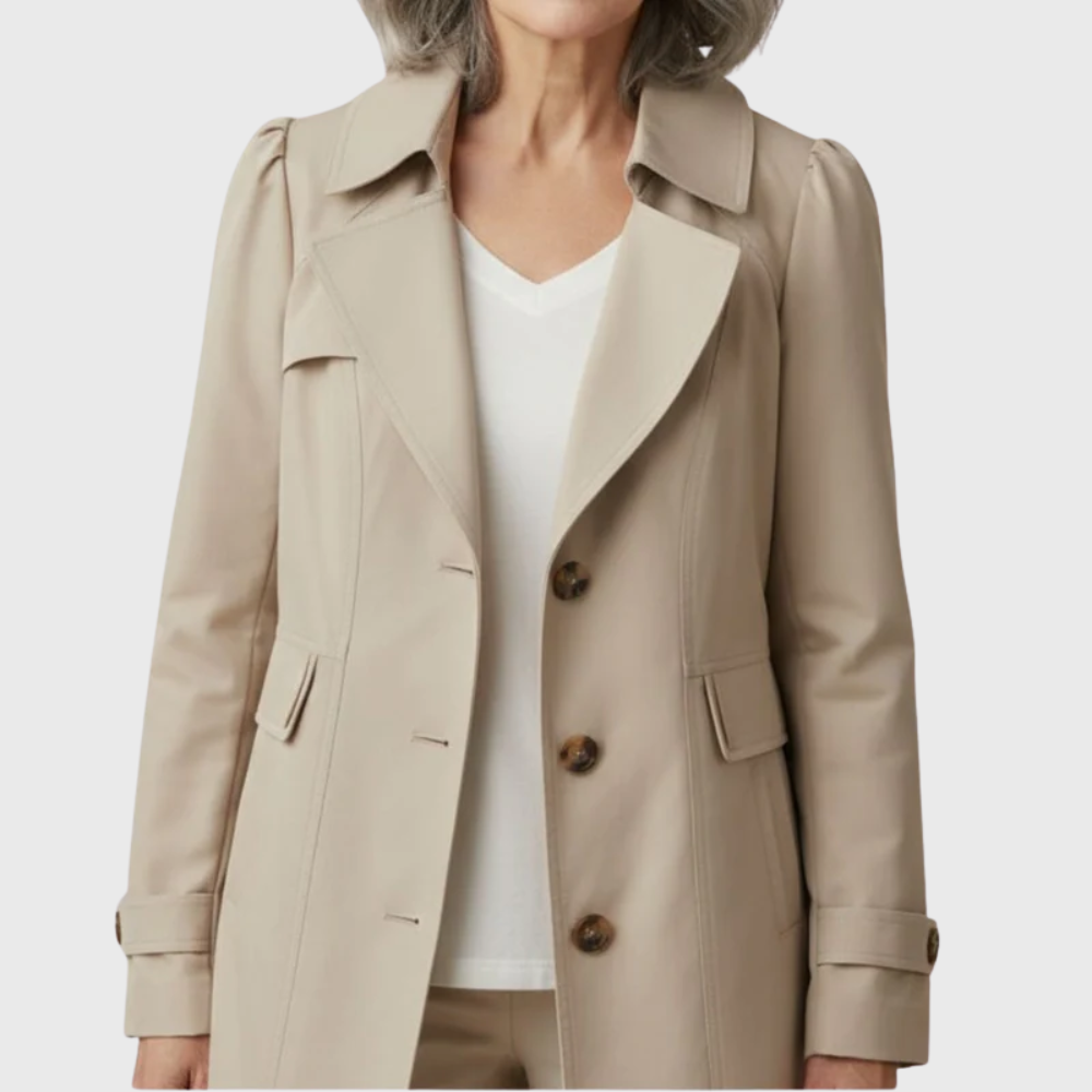 Women's Single Breasted Button Coat