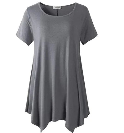 Women's Cotton Short Sleeve T-Shirt Loose Fit Plus Size