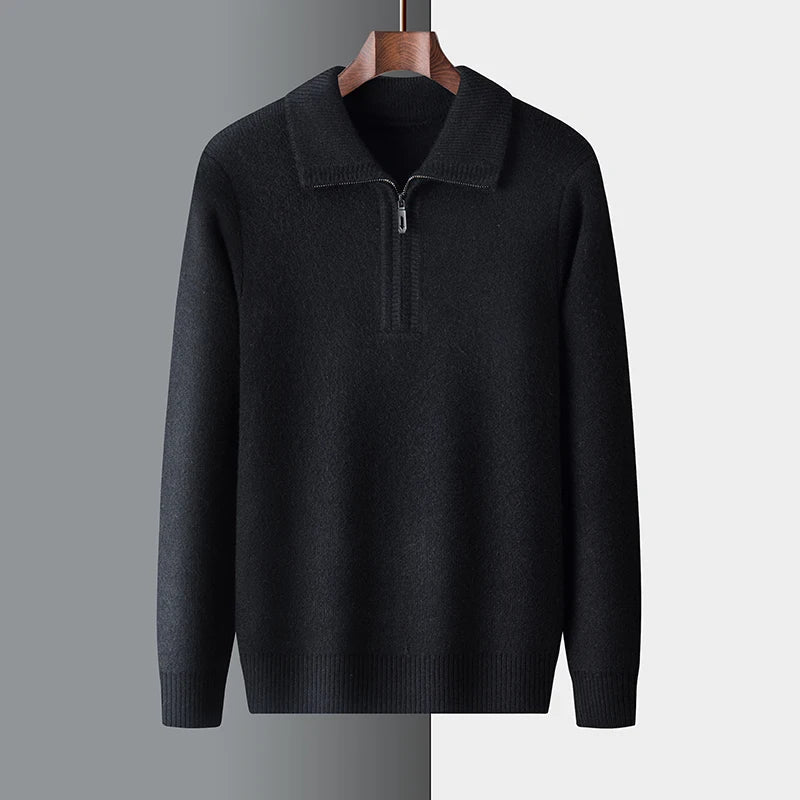 Kyle | Men’s Spring Half-Zip Knit Sweater