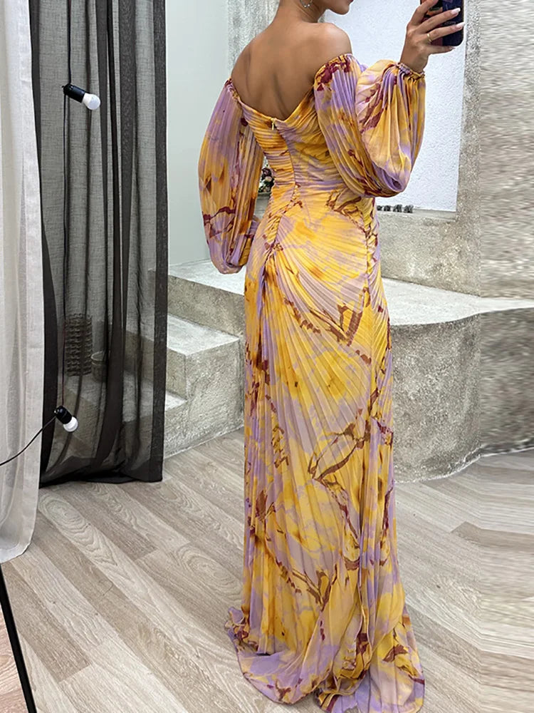 Women's Lace V-Neck Wedding Guest Dress