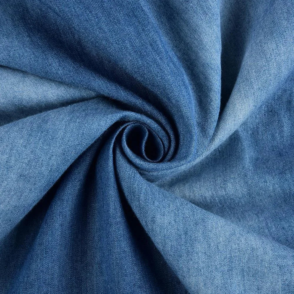 Women's Flowy Denim Dress Lightweight Blue