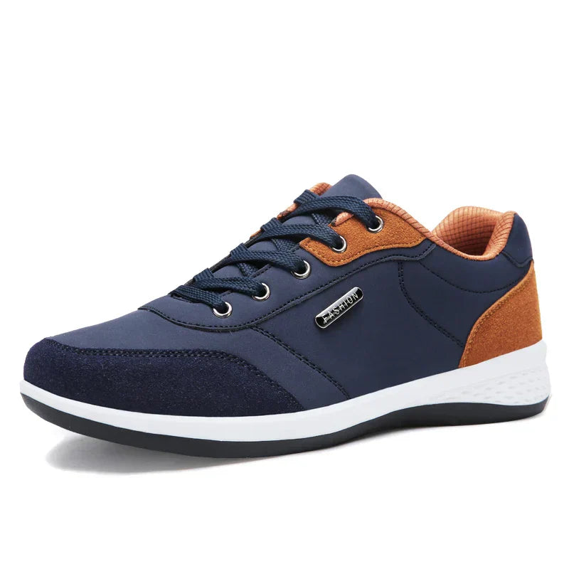 Men's Lace-Up Shoes Leather Comfortable Black