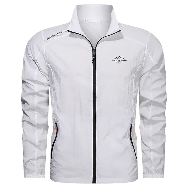 Men's Lightweight Windbreaker Water Resistant Navy