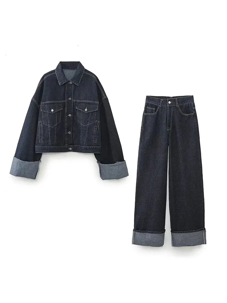 Brooklyn | Women’s Spring Cropped Jacket Pants Set