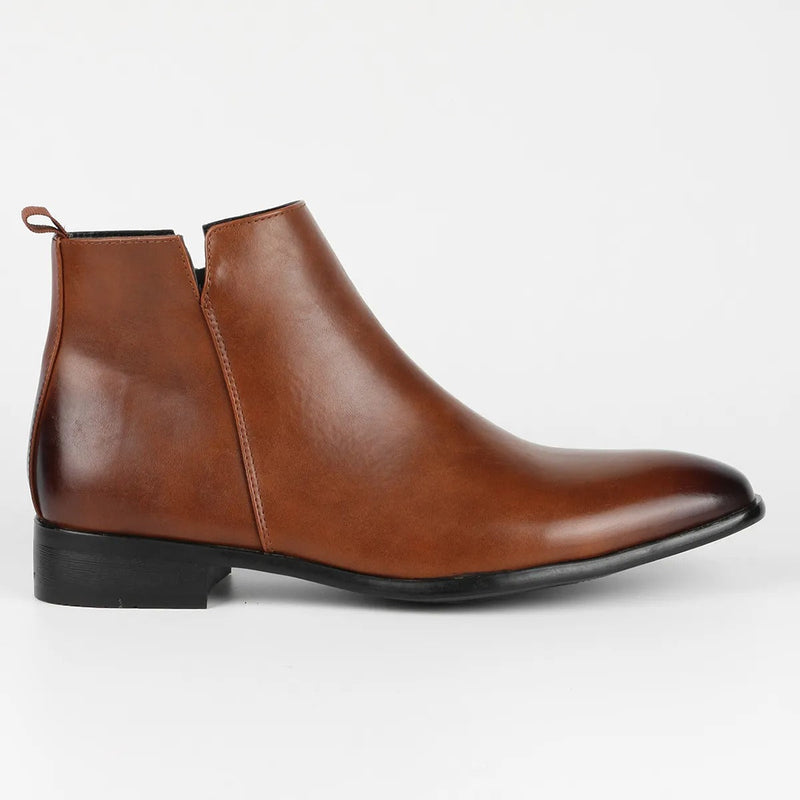 Men’s Sleek Side-Zip Ankle Boots