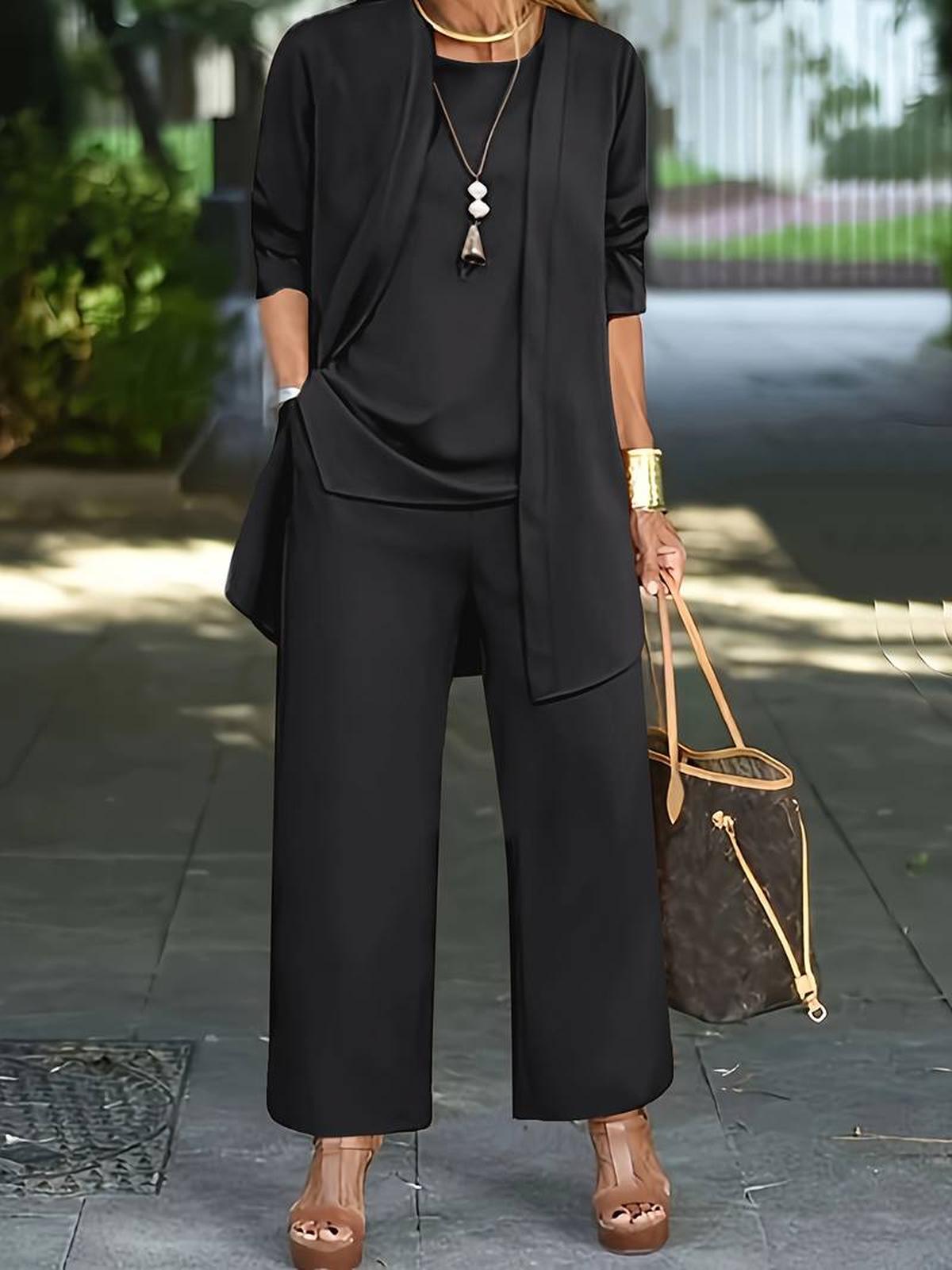Violet | Women Spring Wide Leg Pant Set