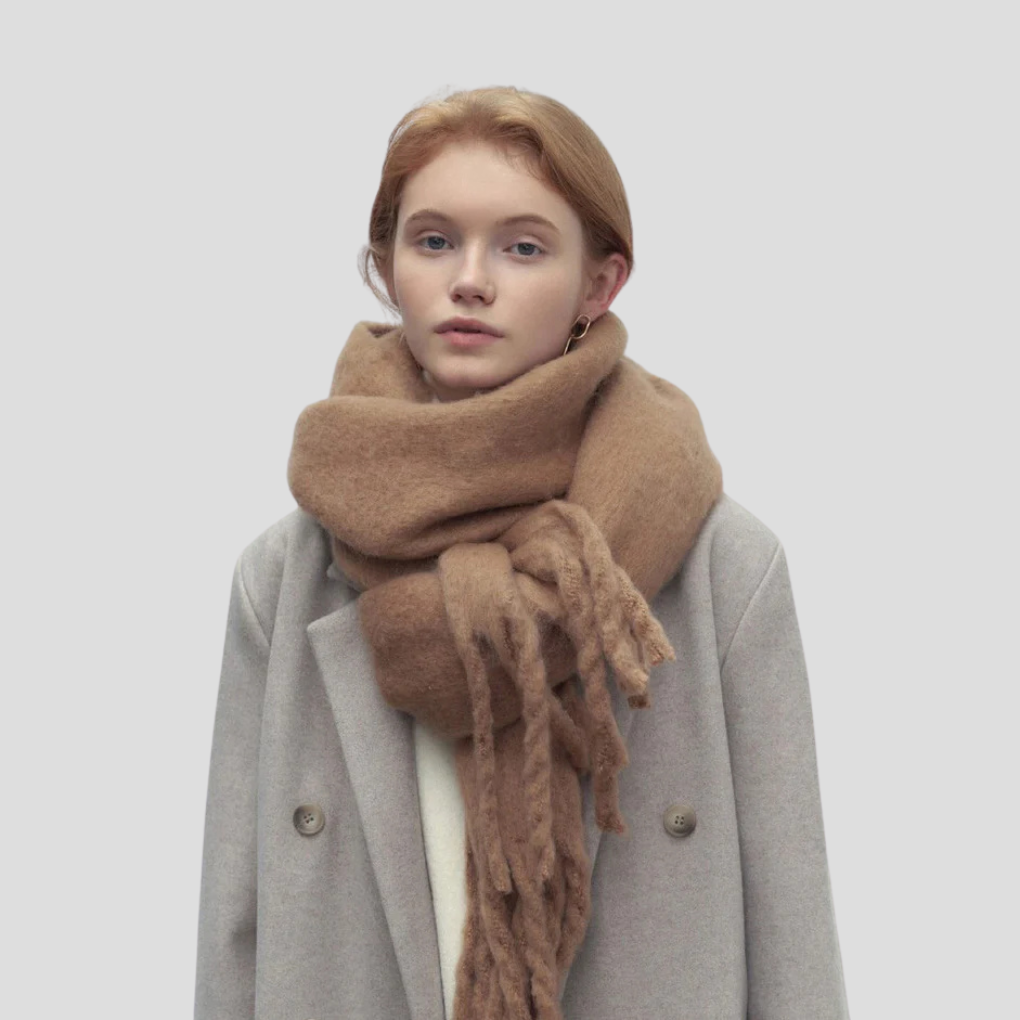 Women's Tassel Silk Scarf