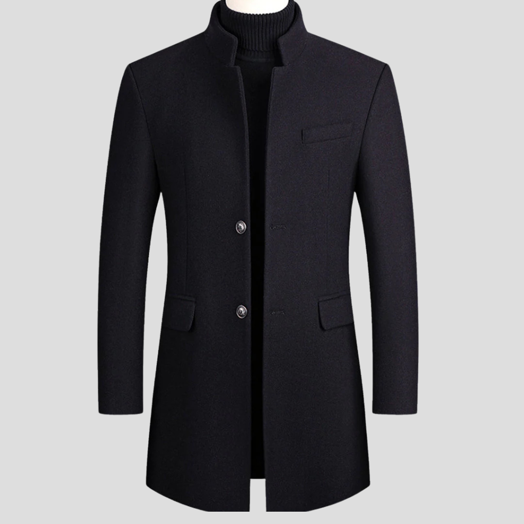 Men's Wool-Blend Classic Coat
