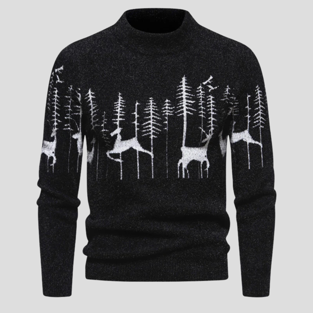 Men's Christmas Sweater Holiday Style Red