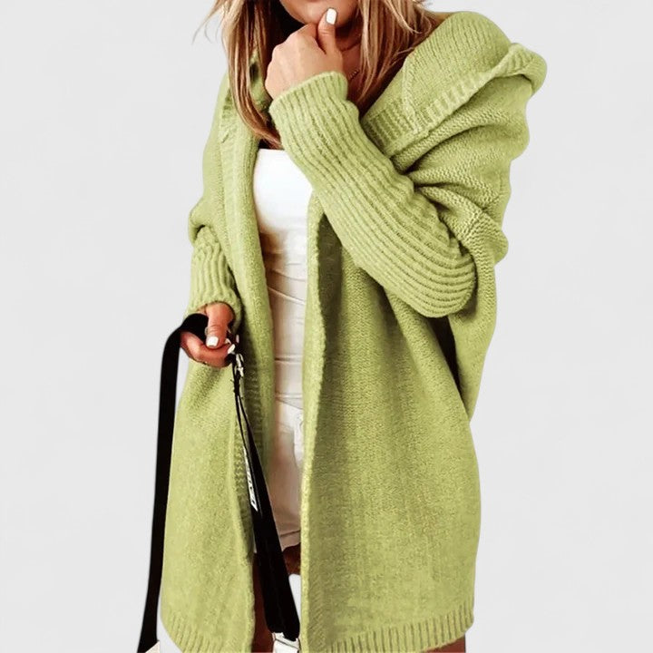 Women's Open Front Hooded Cardigan