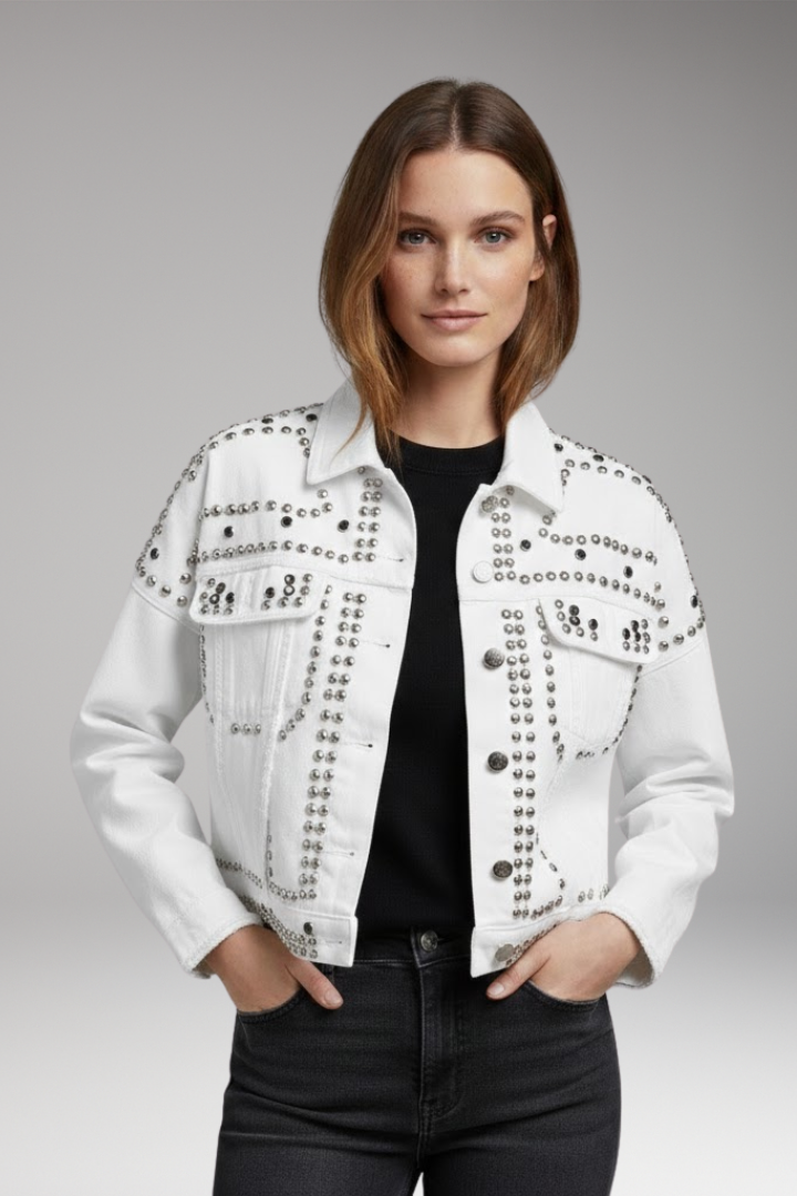 Women's Turn Down Collar Button Jacket