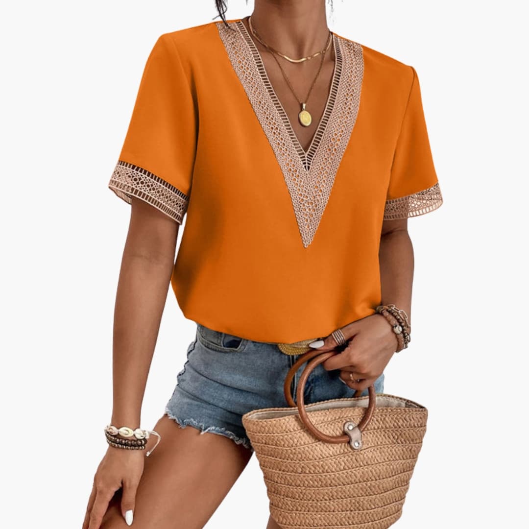 Women's Short Sleeve T-Shirt Loose Fit Plain