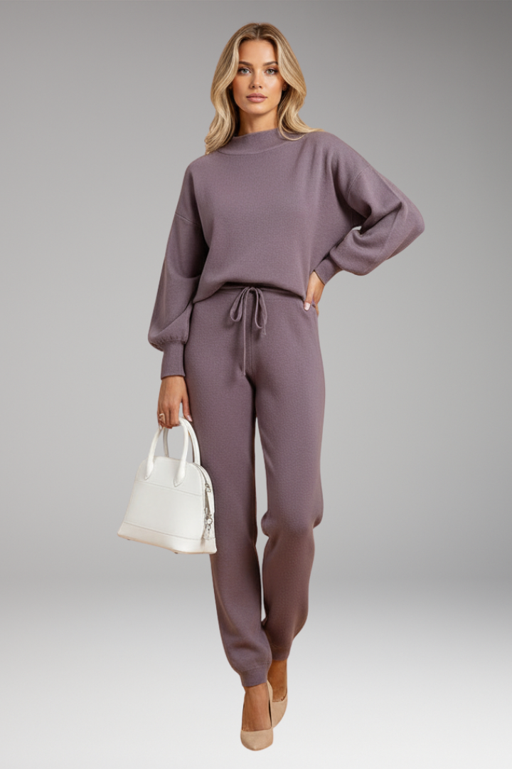 Women's Lounge Pants Set Elastic Waistband