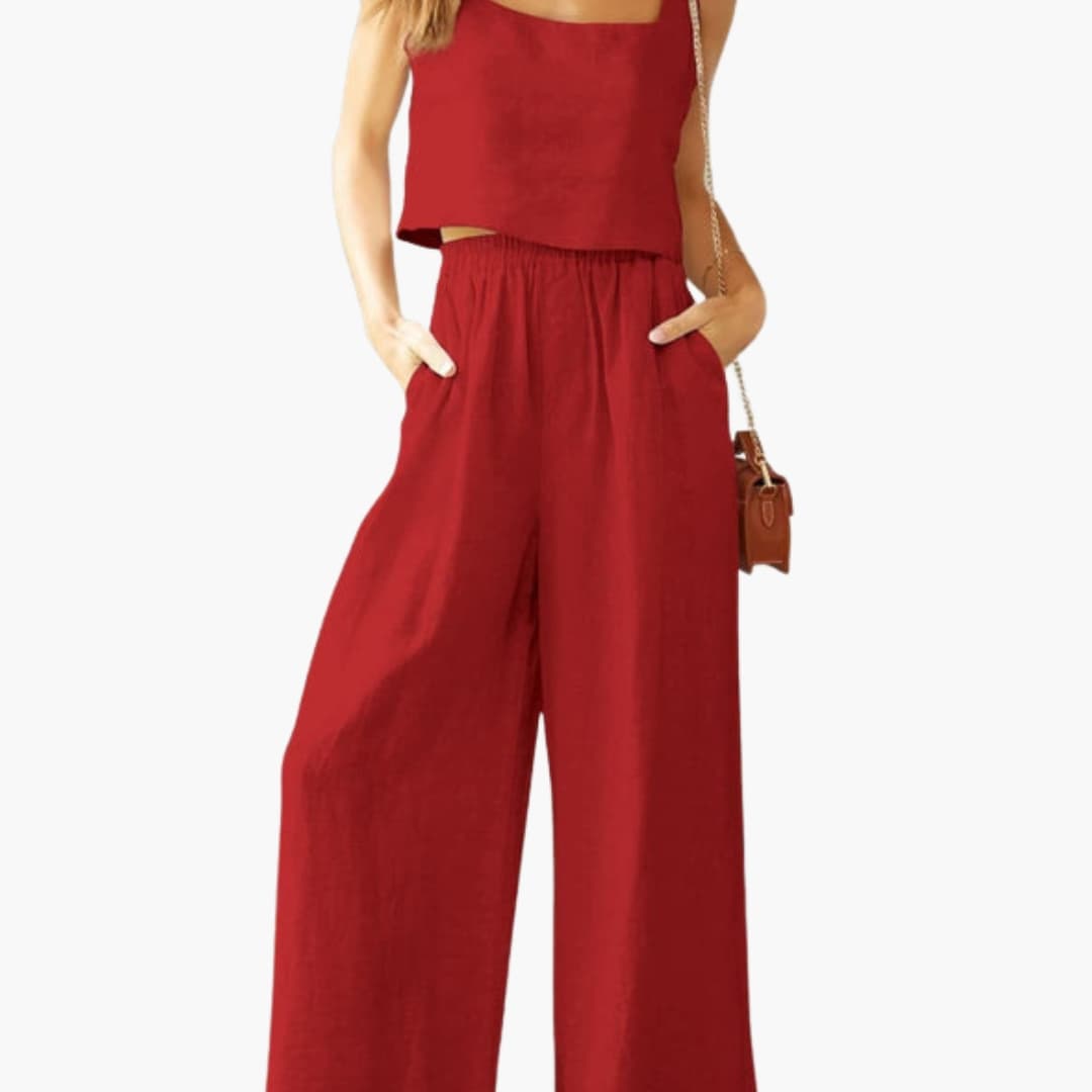 Women's Two Piece Crop Set
