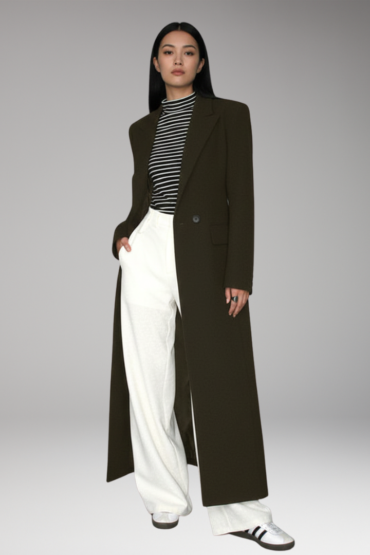 Women's Lapel Collar Blazer with Pockets