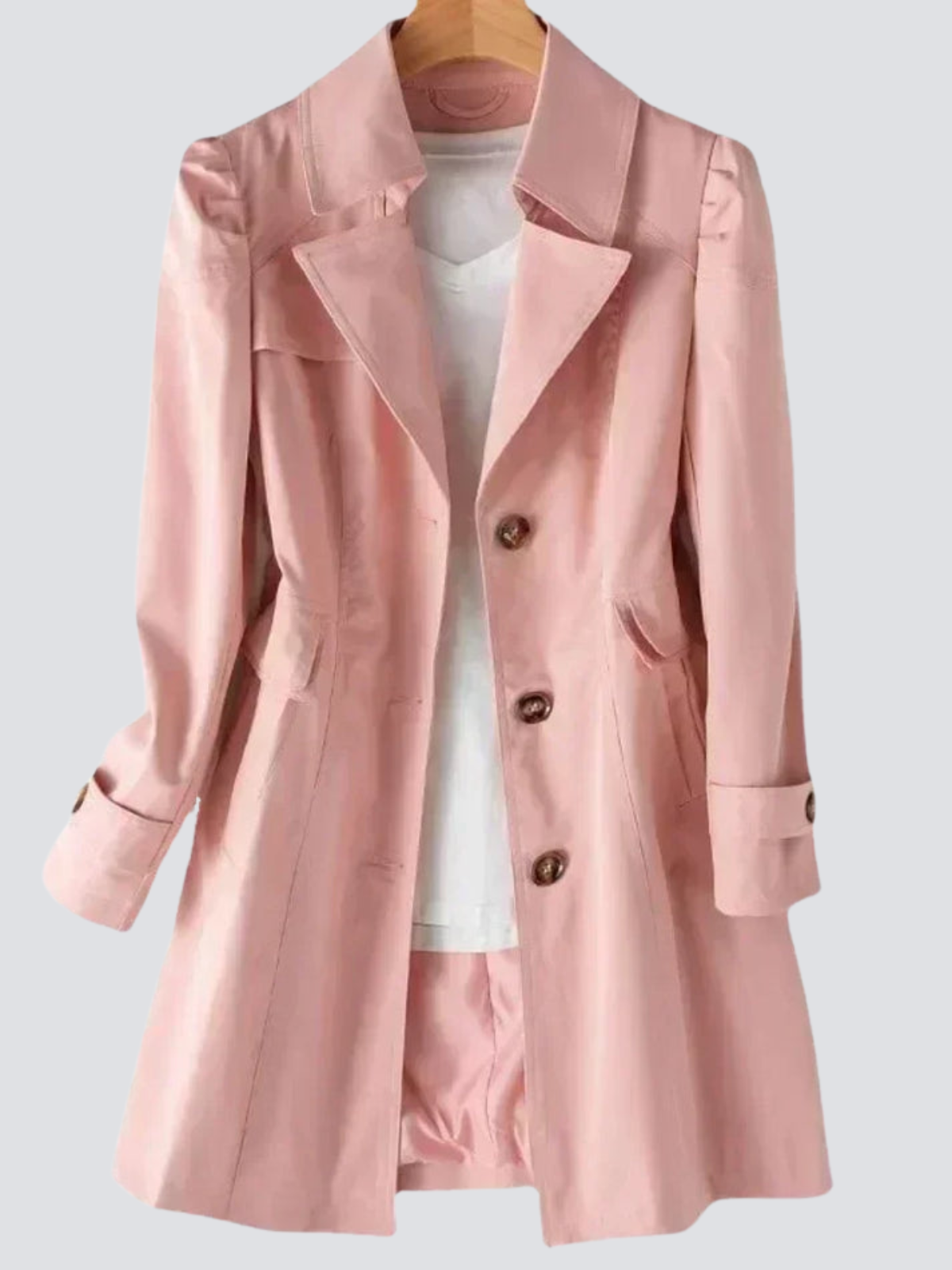 Women's Trench Coat Waterproof Classic Beige