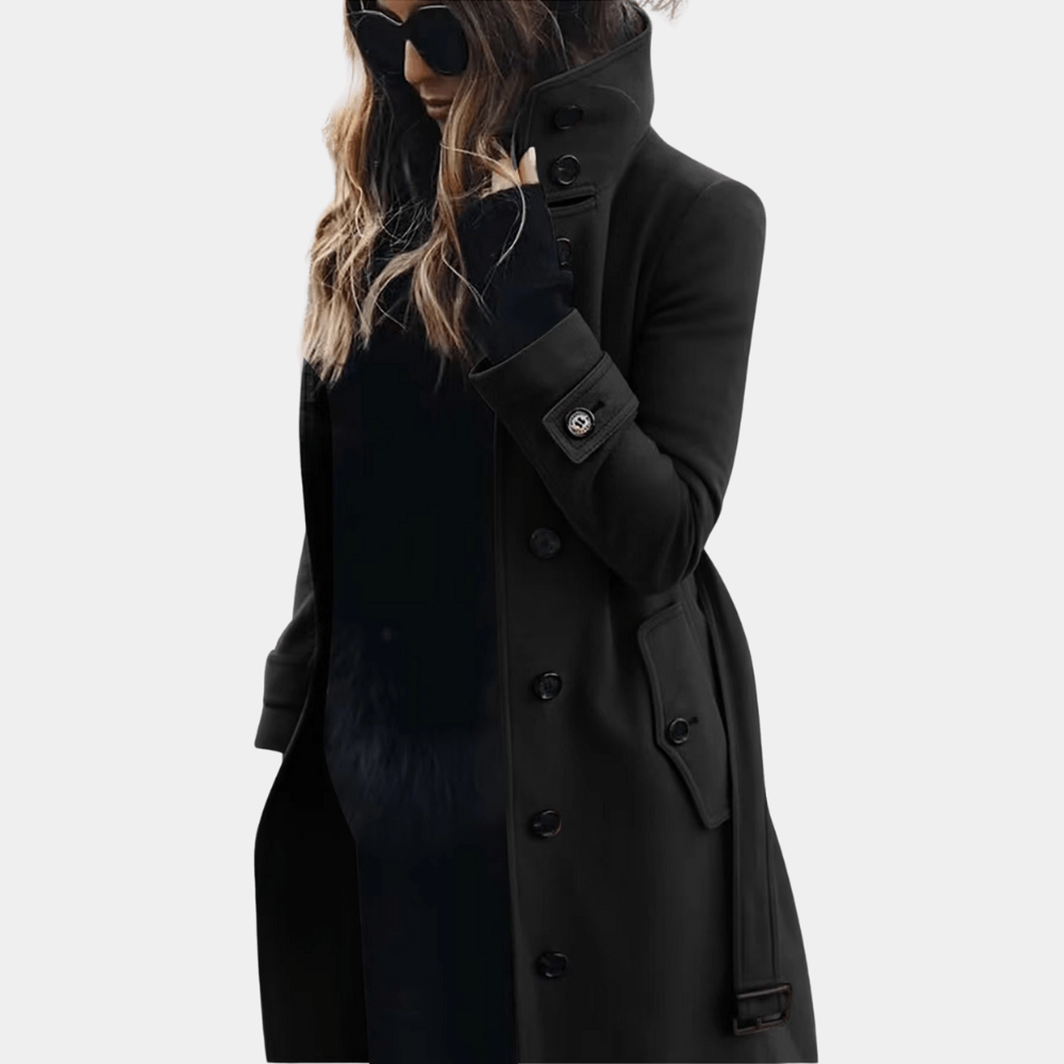 Women's Trench Coat Waterproof Classic Tan