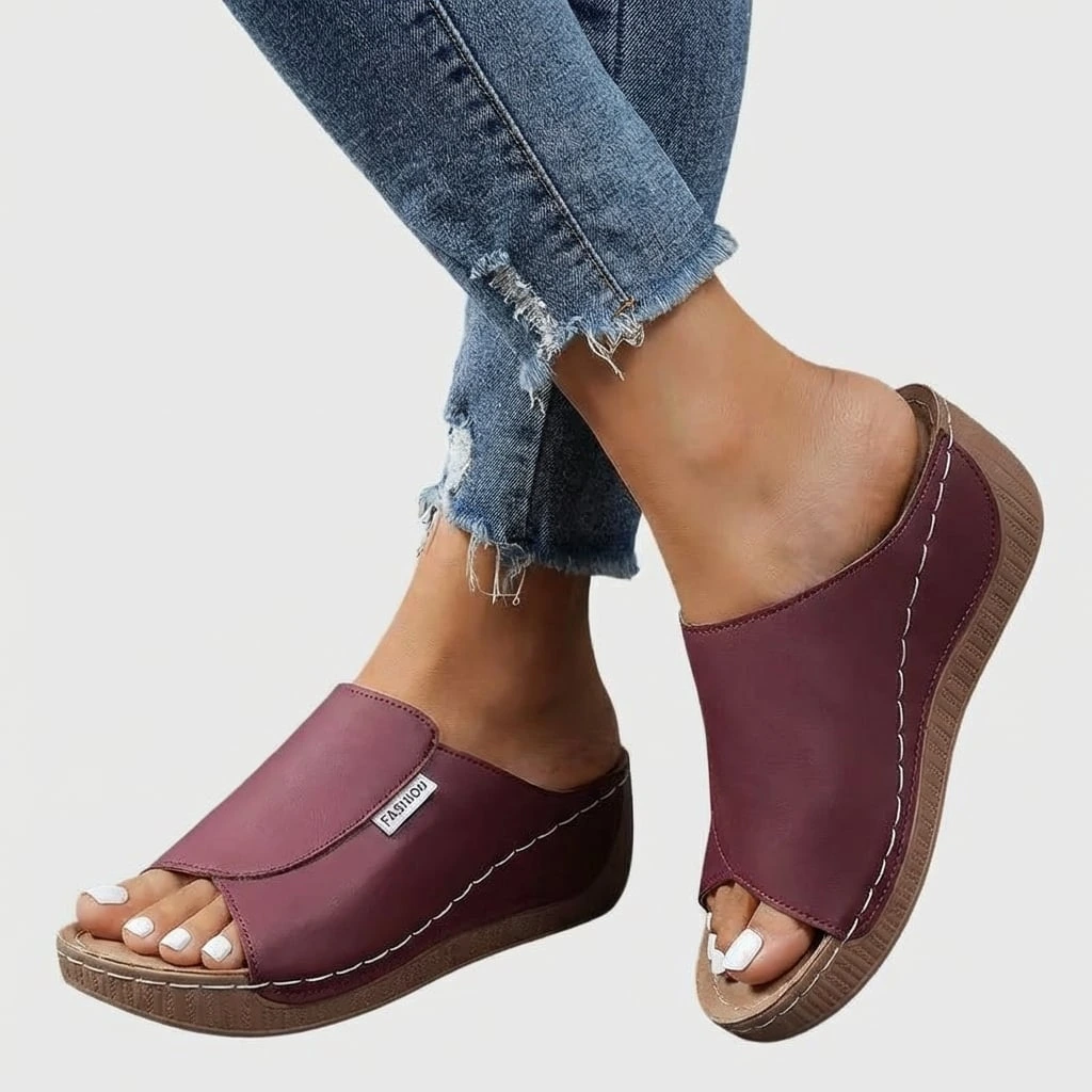 Women’s Platform Slide Sandals Open Toe