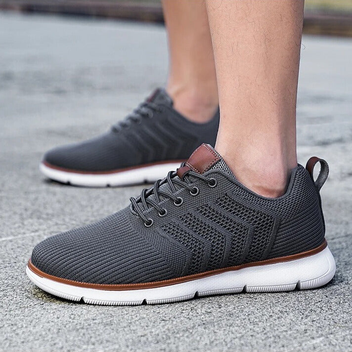 Men's Lace-Up Knit Sneakers