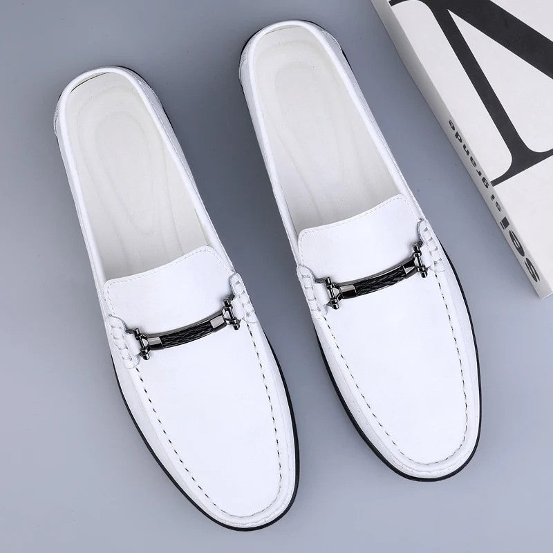 Men's Slip-On Loafers Formal Leather Black