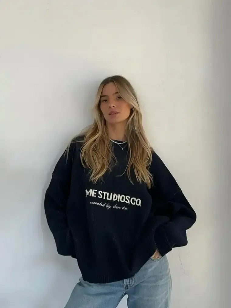 Women's Long Sleeve Round Neck Sweater