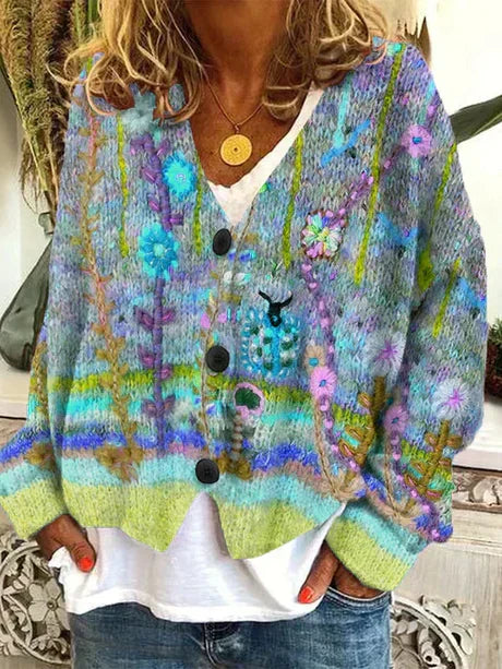 Women's Retro Cardigan