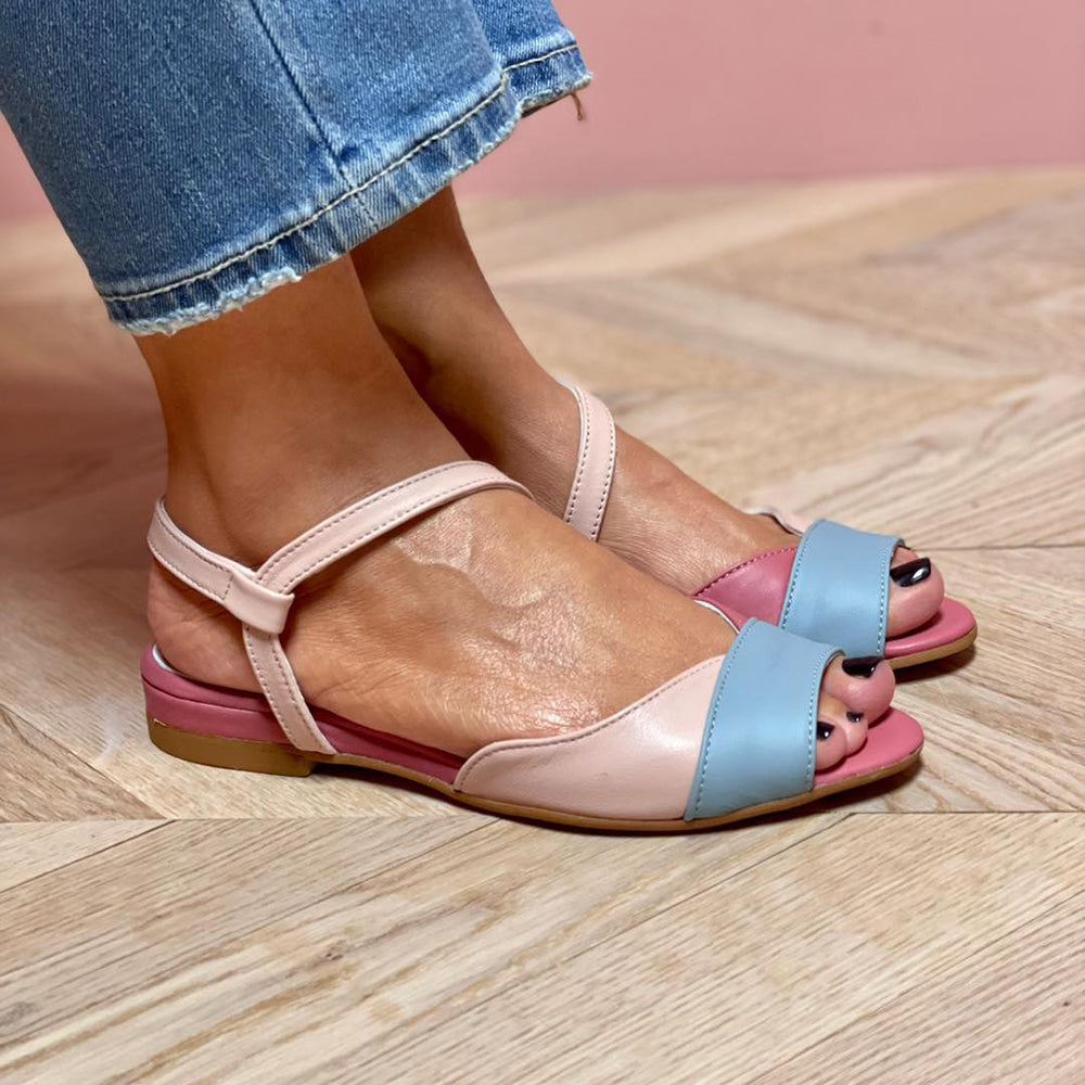 Women's Flat Sandals Low Heel Comfortable Walking Shoes