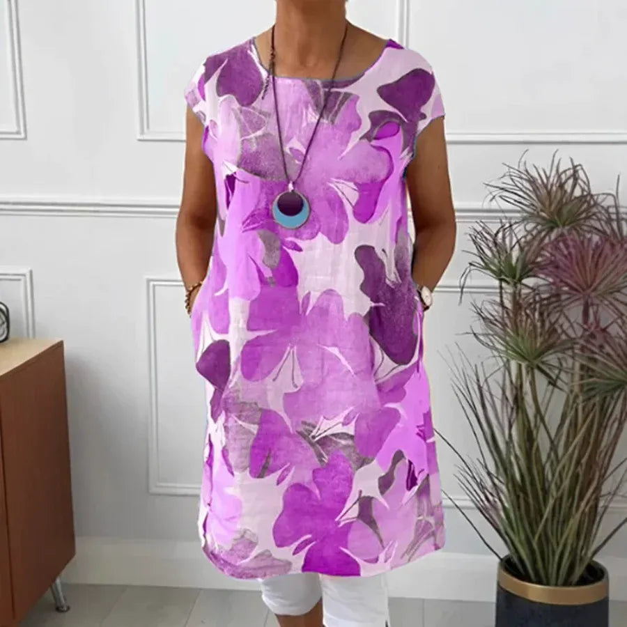 Women's Midi Printed Casual Dress