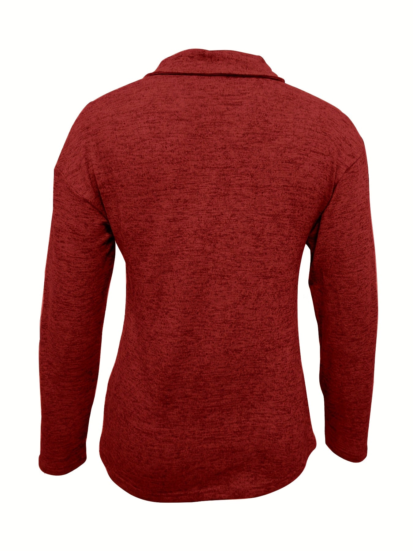 Women's Casual Zip Collar Long Sleeve Top