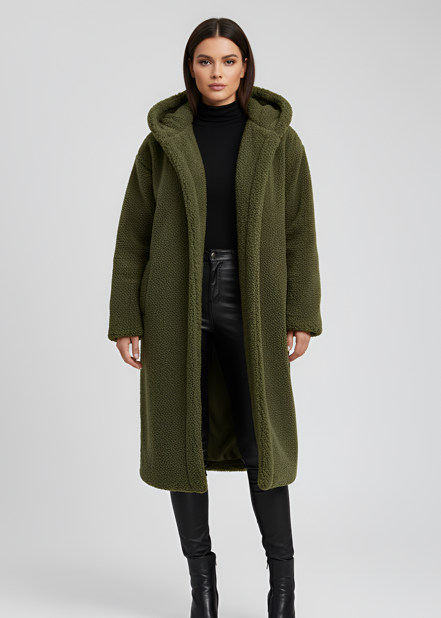 Women's Faux Fur Hooded Winter Coat