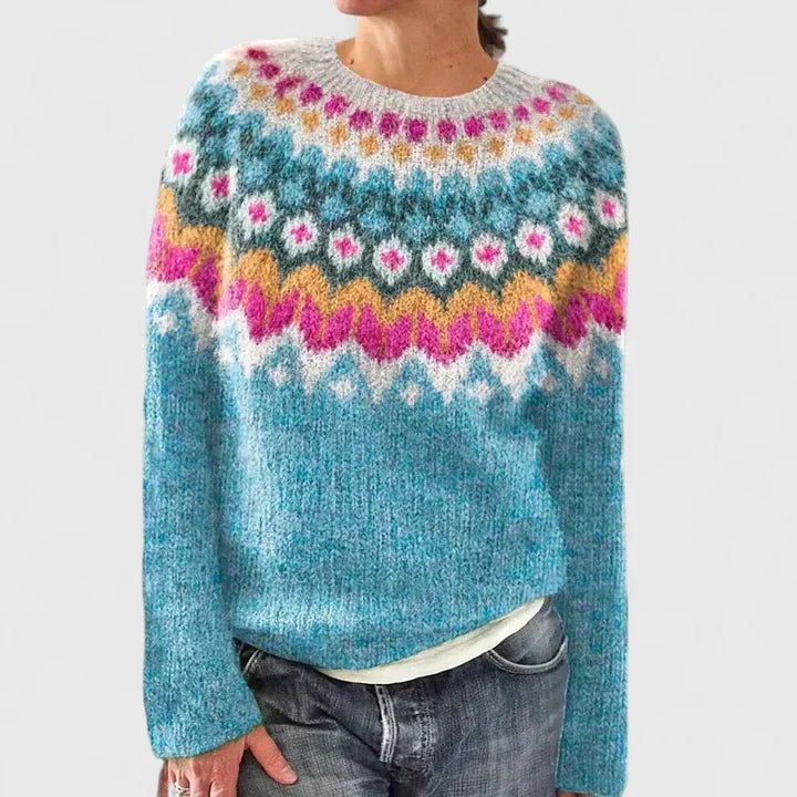 Women’s Mushroom Pattern Knit Sweater