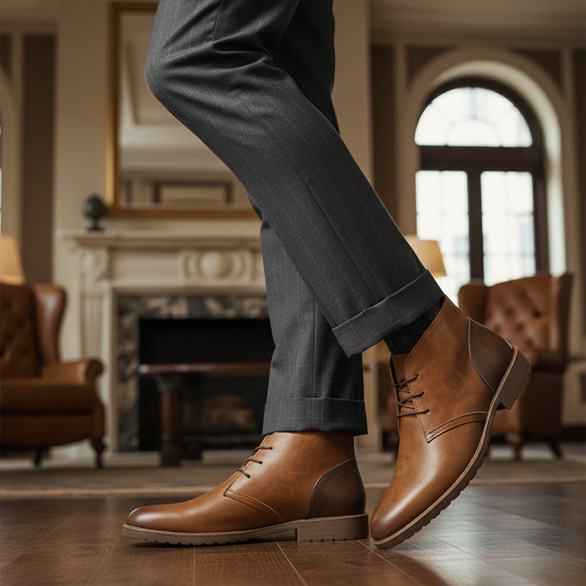 Elder Pine Men's Vintage Leather Boots