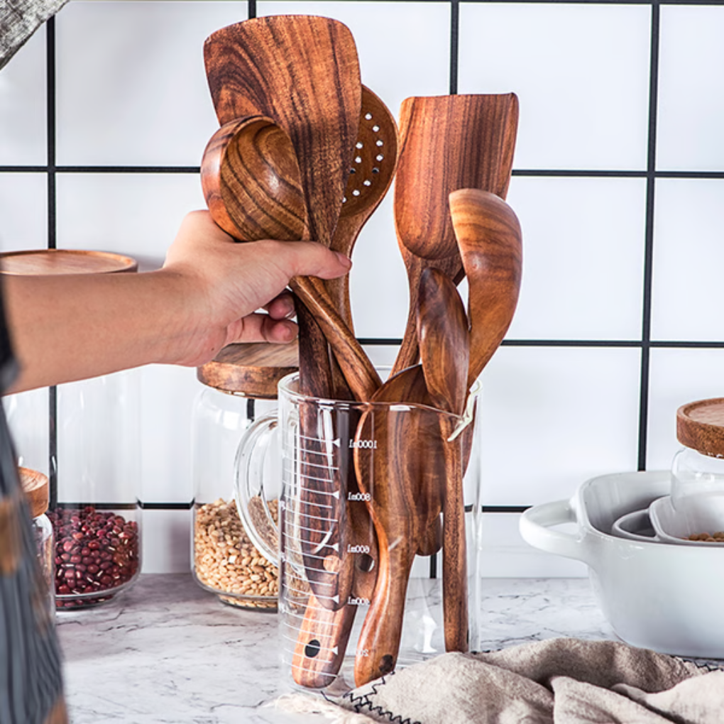 Teak Wood Kitchen Utensils