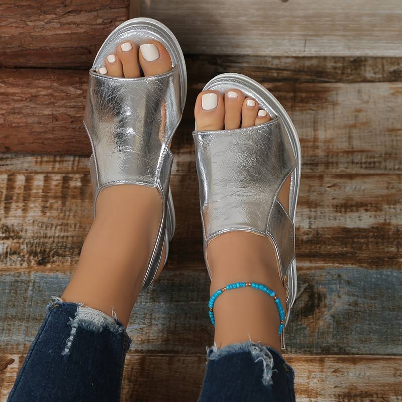 Women's Platform Sandals Cutout Design